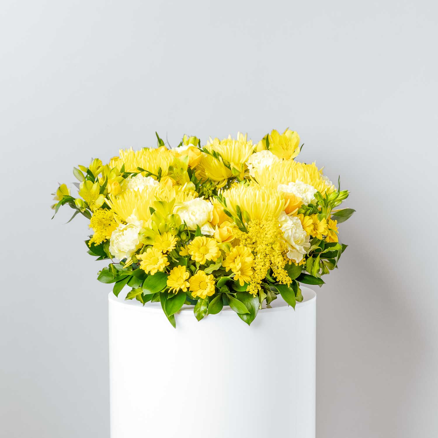 Cecilia - funeral wreath - bright and vibrant - floral sympathy tribute